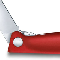 Victorinox - Swiss Classic Foldable Serrated Paring Knife Red - 6.7831.FB