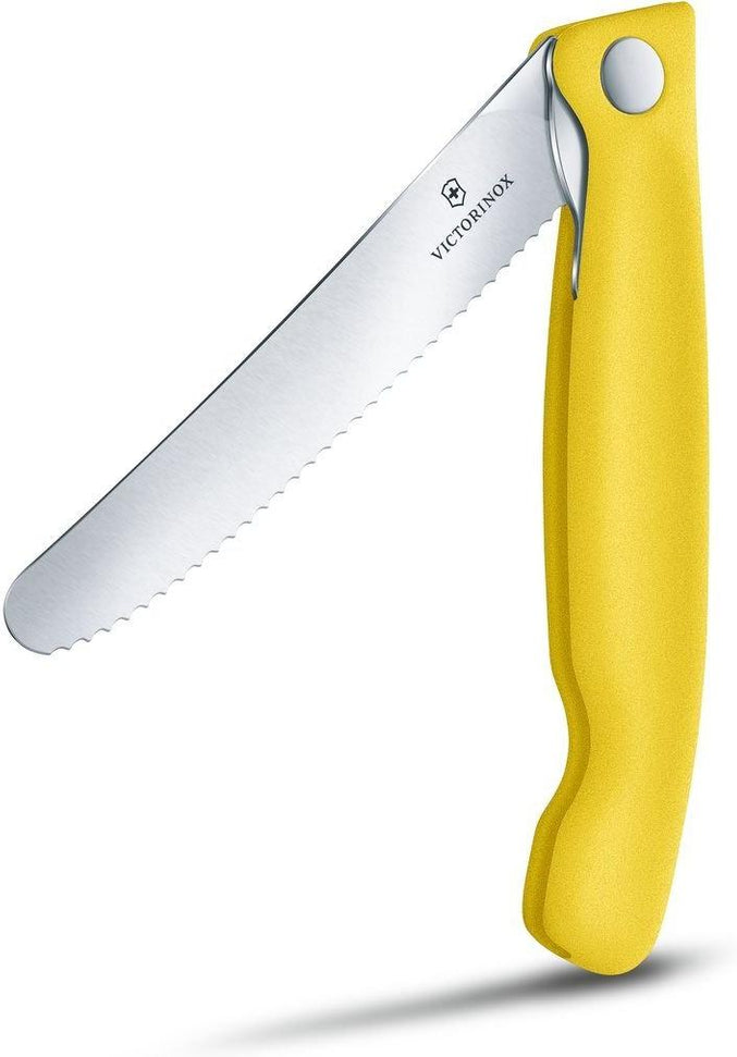 Victorinox - Swiss Classic Foldable Serrated Paring Knife Yellow - 6.7836.F8B