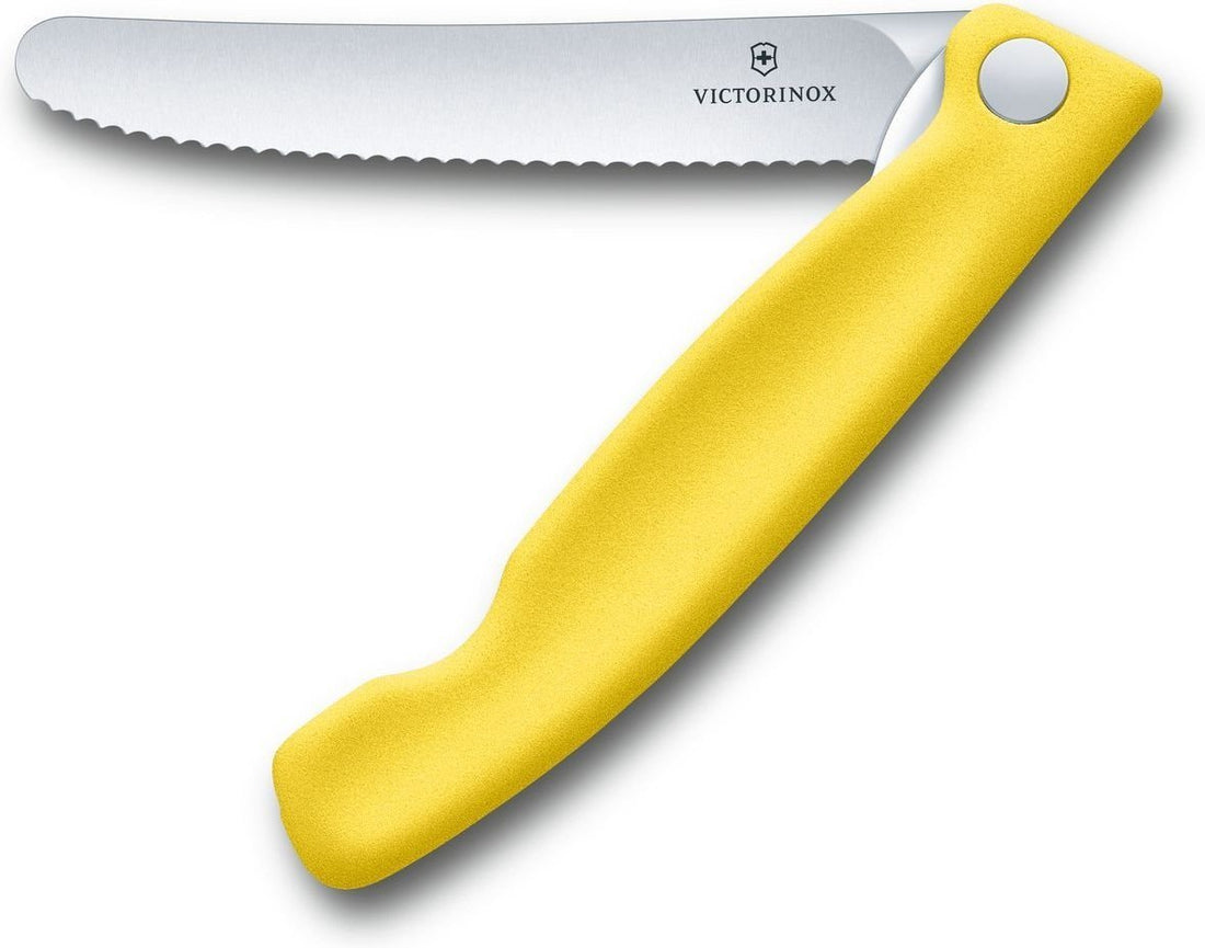 Victorinox - Swiss Classic Foldable Serrated Paring Knife Yellow - 6.7836.F8B