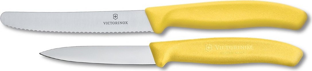 Victorinox - Yellow 2 Piece Swiss Classic Paring & Utility Knife Set - 6.7836.L118-X2