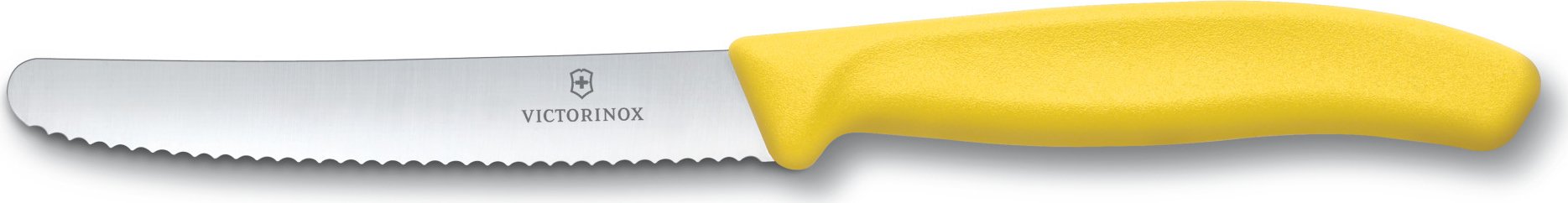 Victorinox - Yellow 4.25" Swiss Classic Serrated Round Blade Utility Knife - 6.7836.L118