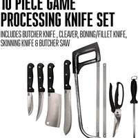 Weston - 10-Piece Game Processing Knife Set - 83-7001-W