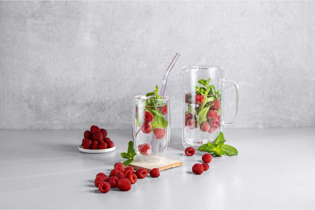ZWILLING - Sorrento Bent Coloured Glass Straws - 39500-603