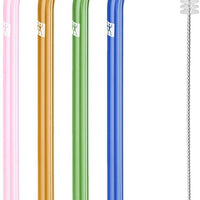ZWILLING - Sorrento Bent Coloured Glass Straws - 39500-603
