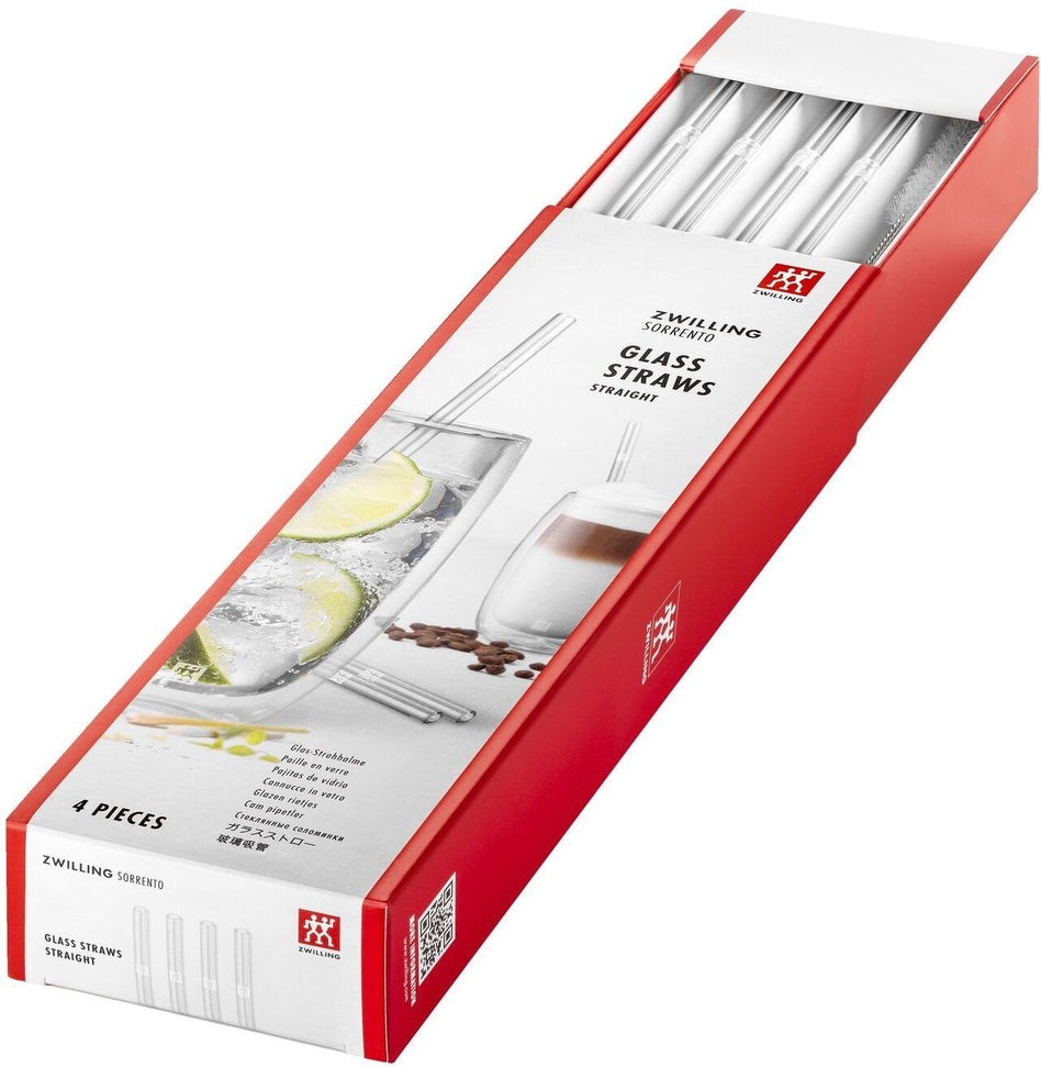 ZWILLING - Sorrento Straight Clear Glass Straws - 39500-600