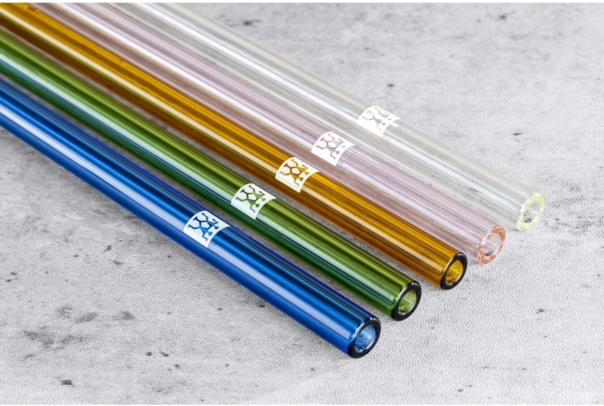 ZWILLING - Sorrento Straight Coloured Glass Straws - 39500-602