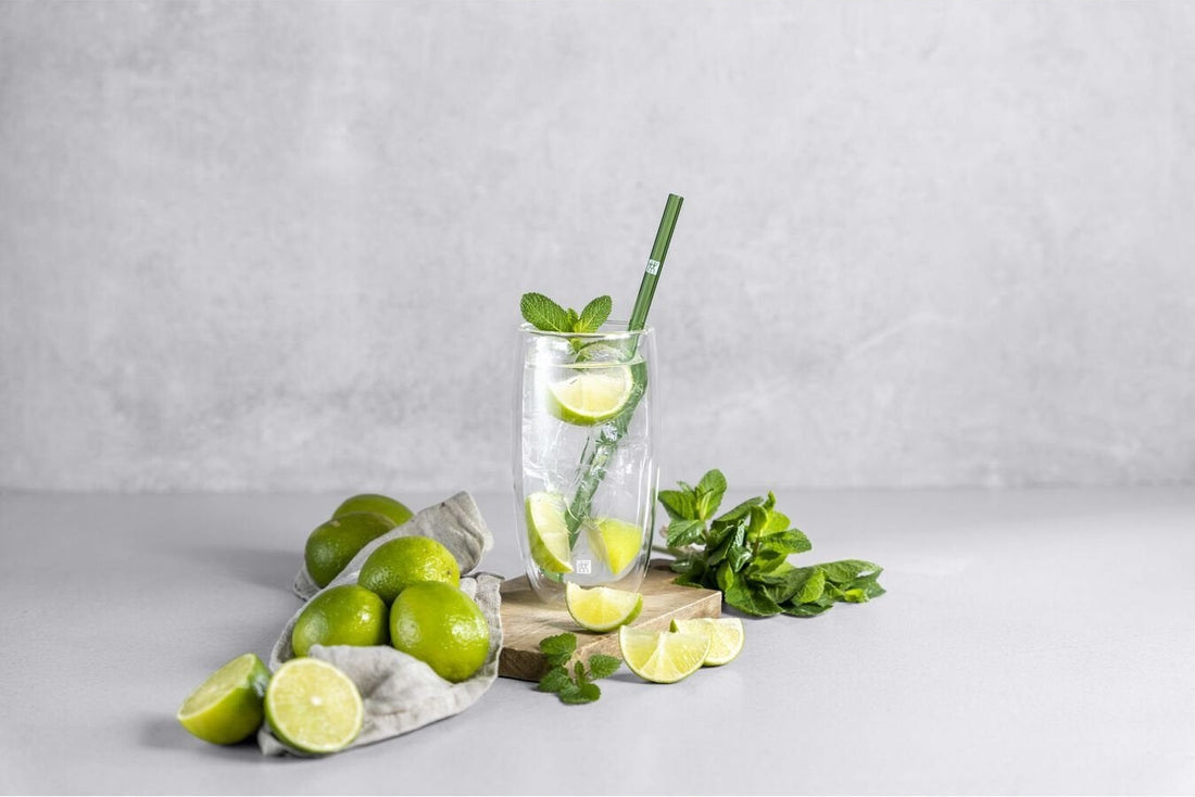 ZWILLING - Sorrento Straight Coloured Glass Straws - 39500-602