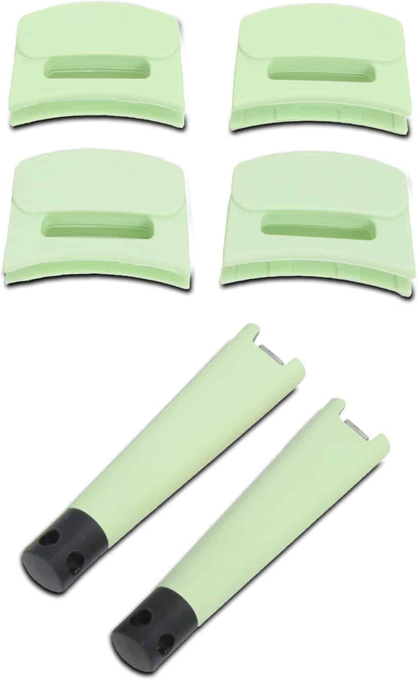 Zavor - Noir 6 PC Removable Handle & Grip Set - Mint Green - ZSPCWHH44