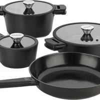 Zavor - Noir 7 PC Cast Aluminum Cookware Set - ZCWNR22