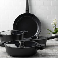 Zavor - Noir 7 PC Cast Aluminum Cookware Set - ZCWNR22