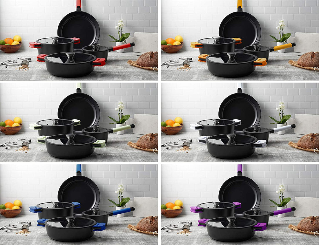 Zavor - Noir 7 PC Cast Aluminum Cookware Set - ZCWNR22