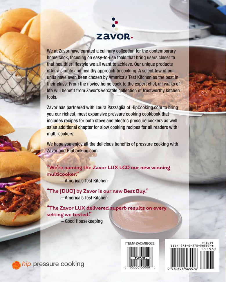 Zavor - Tastefully Under Pressure Cookbook - ZACMIBO22 - DISCONTINUED