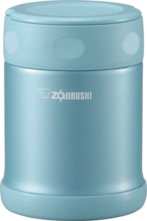 Zojirushi - 0.35L Stainless Steel Food Jar Aqua Blue (12oz) - SW-EAE35-AB