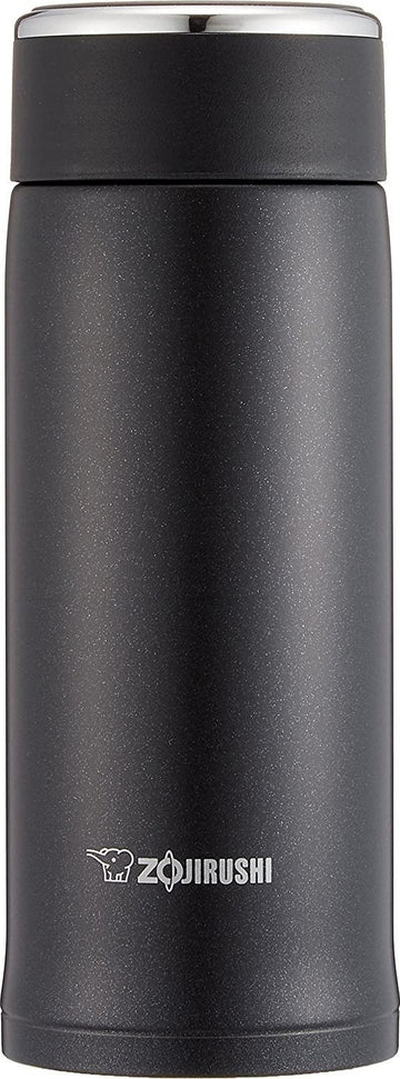 Zojirushi - 0.36 L Stainless Steel Vacuum Insulated Mug with Compact Lid Matte Black (12oz) - SM-LB36-BZ