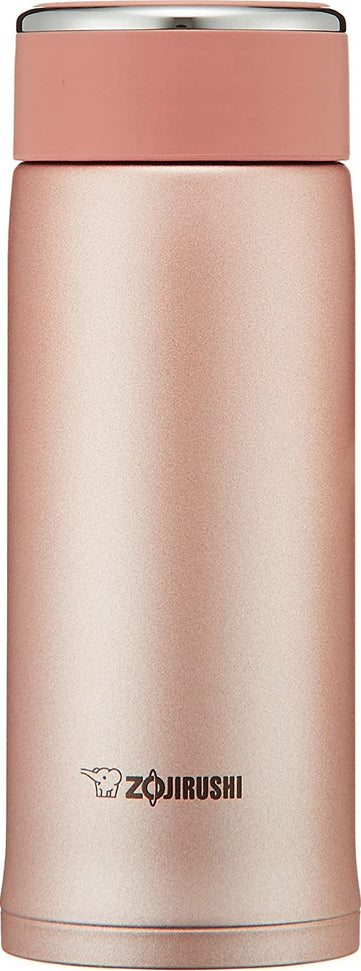 Zojirushi - 0.36 L Stainless Steel Vacuum Insulated Mug with Compact Lid Pink Gold (12oz) - SM-LB36-NP