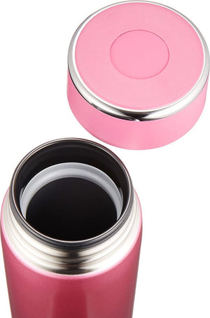 Zojirushi - 0.48L Stainless Steel Vacuum Insulated Mug with Compact Lid Floral Pink (16oz) - SM-LB48-PM