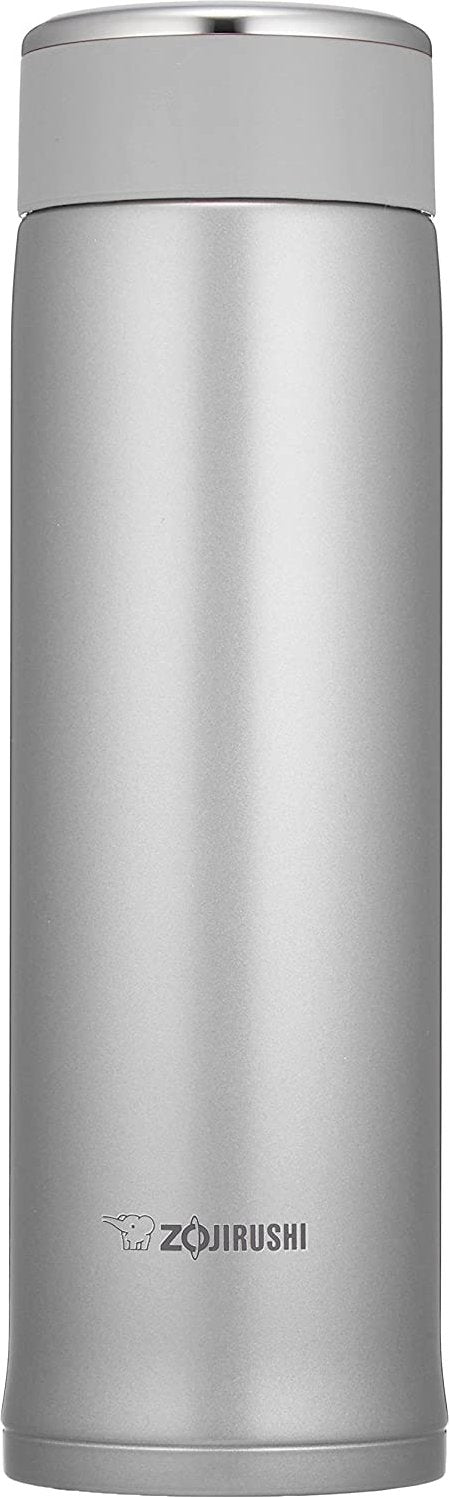 Zojirushi - 0.48L Stainless Steel Vacuum Insulated Mug with Compact Lid Silver (16oz) - SM-LB48-SA