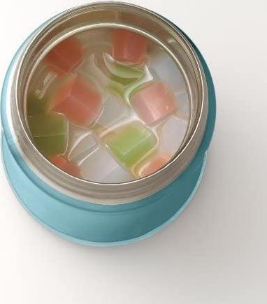 Zojirushi - 0.75 L Stainless Steel Food Jar Aqua Blue (25oz) - SW-FCE75-AB