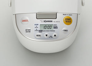 Zojirushi - 5.5 Cup Microcomputer Rice Cooker & Warmer (1L) - NL-AAC10