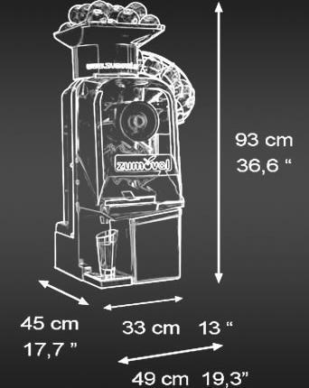 Zumoval - Minimatic Compact Juicer with Automatic Feeder - Shower & Self Tap JE-ES-0015-T - 39520