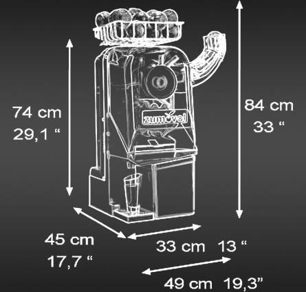 Zumoval - Minimax Compact Juicer with Automatic Shower Function JE-ES-0015-S - 39518