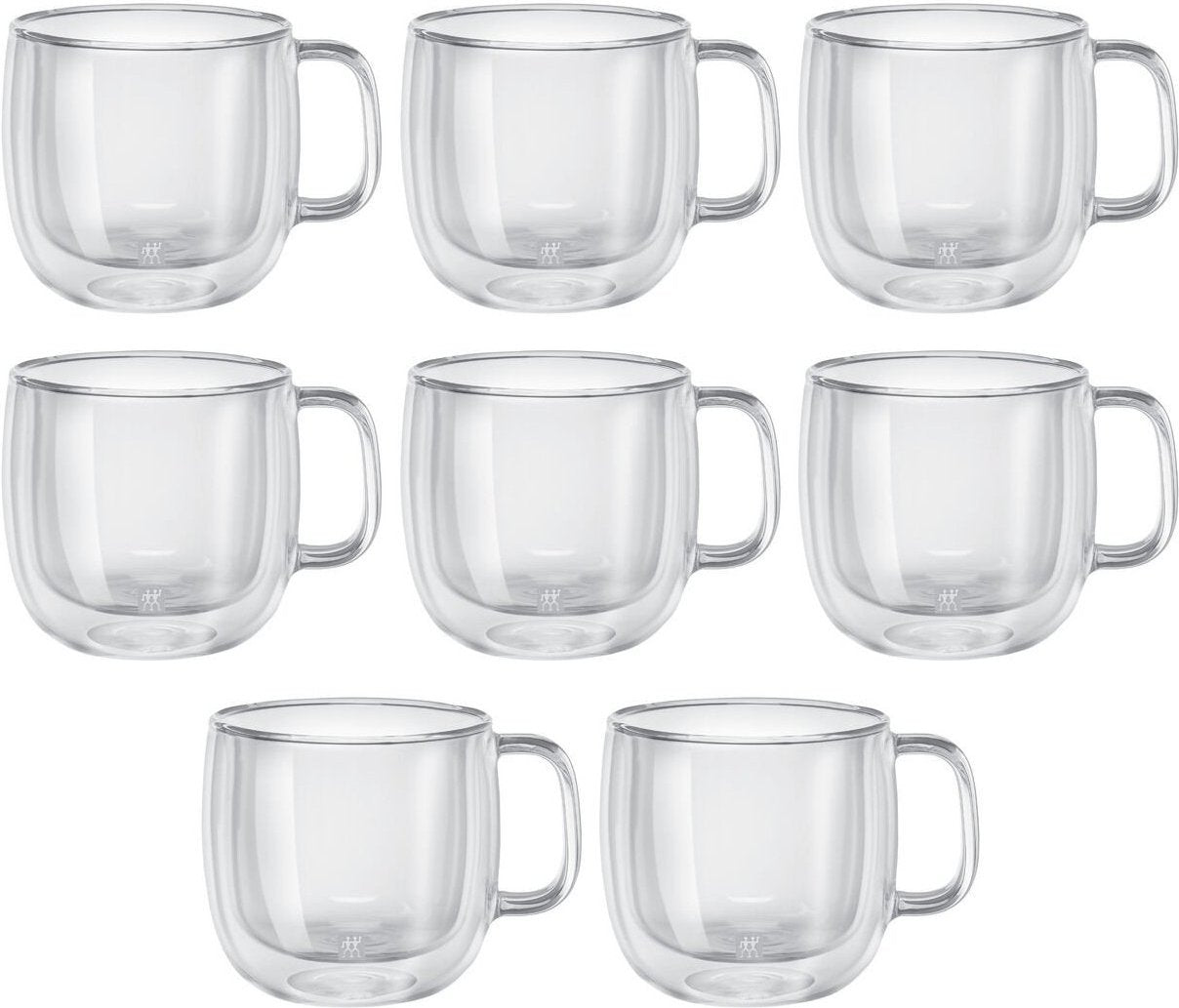 Zwilling - 8 PC Sorrento Double-Wall Cappuccino Glass Set 450mL - 39500-194