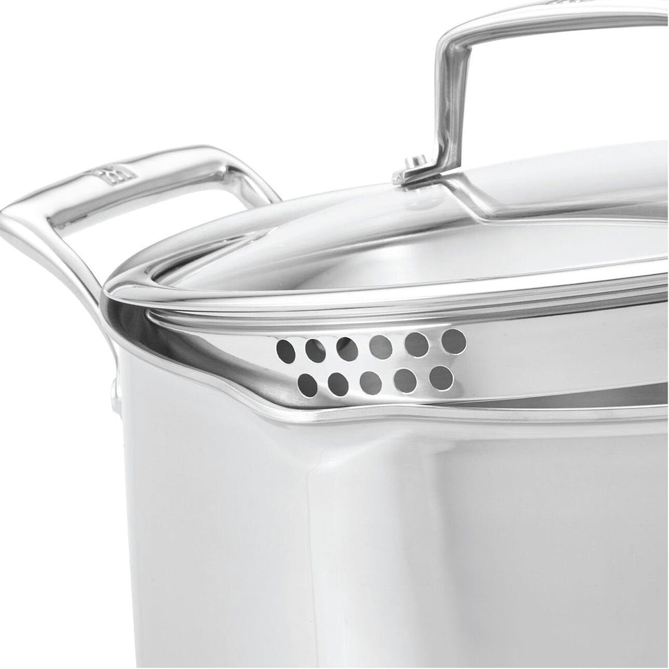 Zwilling - Energy X3 8 QT 18/10 Stock Pot with Lid - 71143-240
