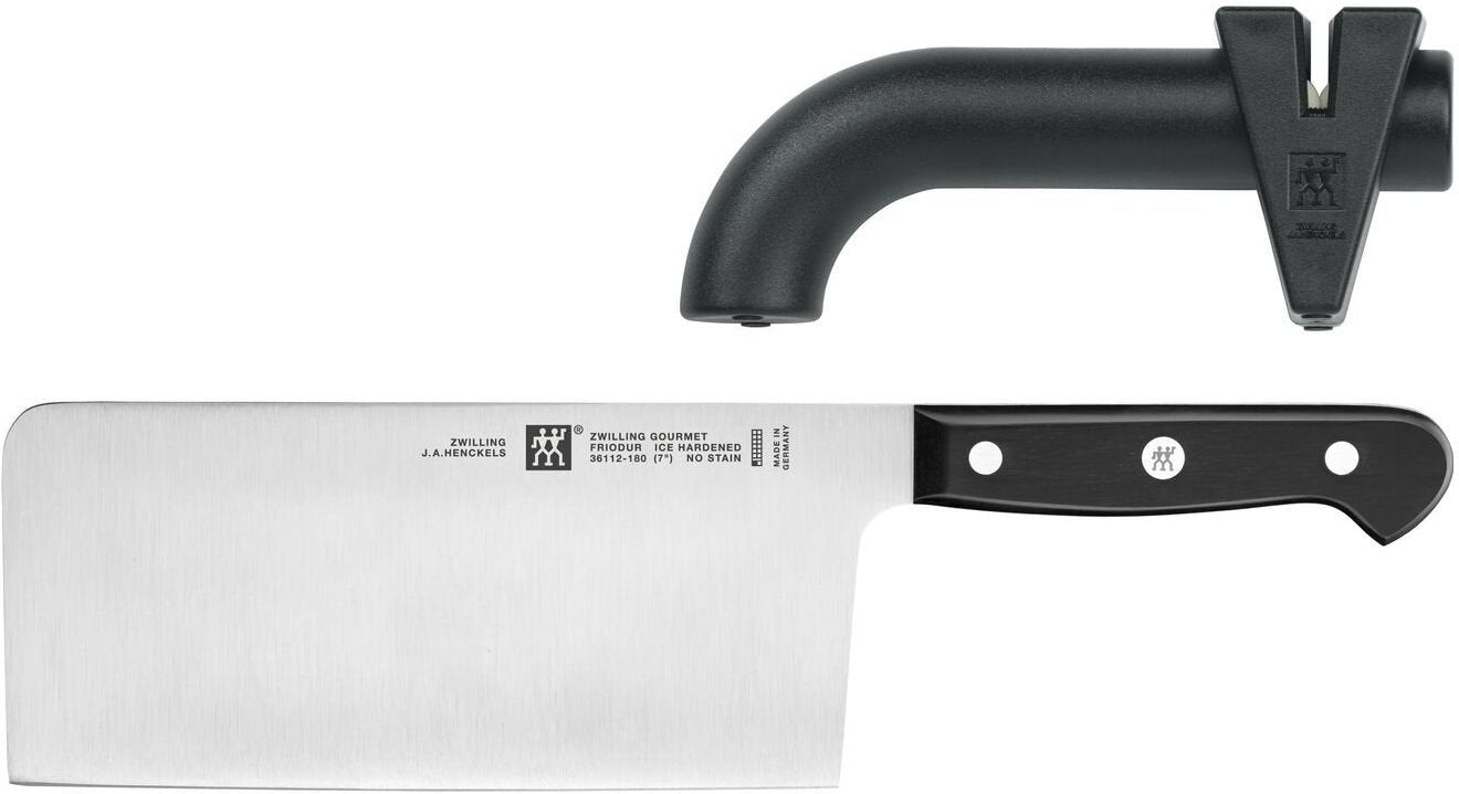 Zwilling - Gourmet 2 PC Chinese Chef's Knife & Sharpener - 36130-001 - DISCONTINUED
