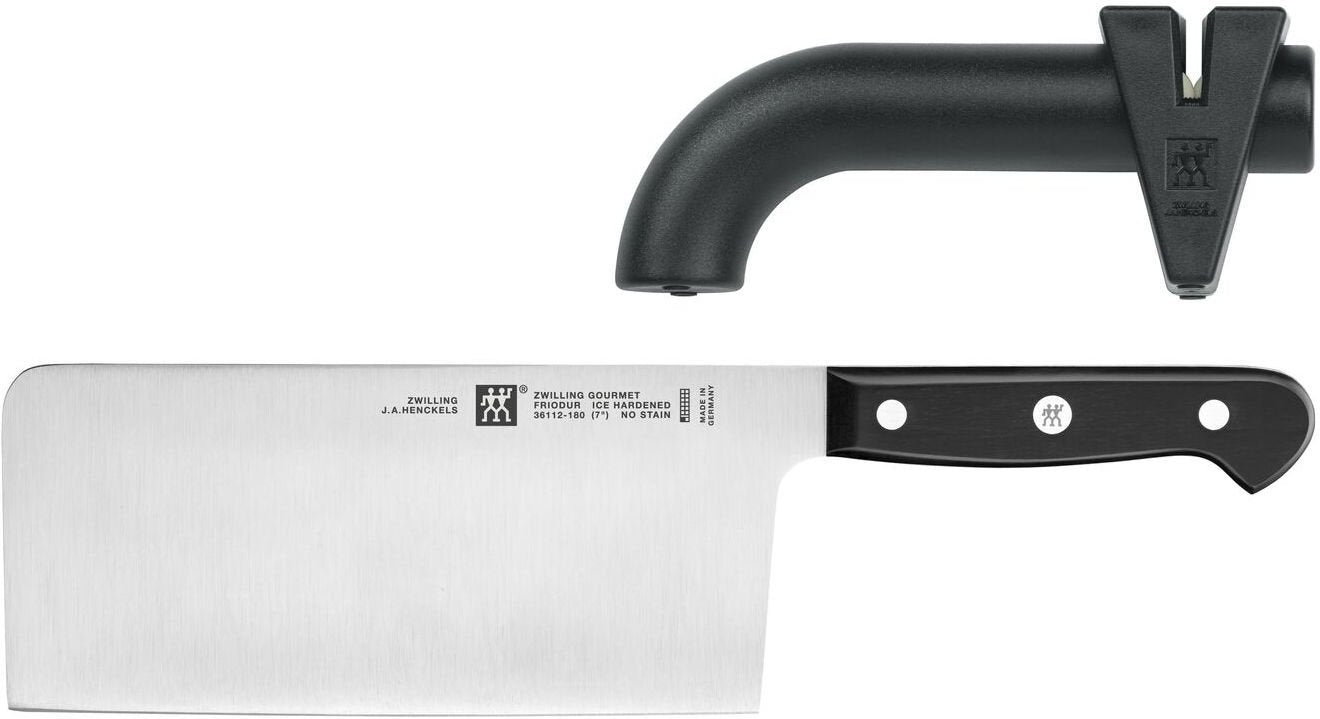 Zwilling - Gourmet 2 PC Chinese Chef's Knife & Sharpener - 36130-001