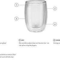 Zwilling - Sorrento 2 PC Double-Wall Espresso Glass Set - 39500-075