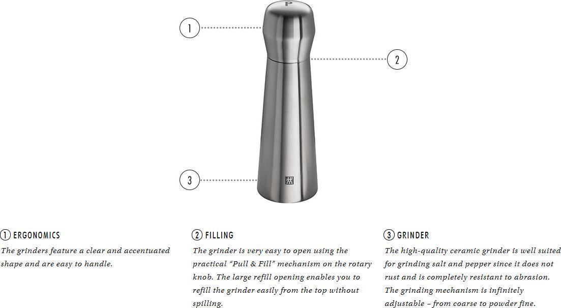 Zwilling - Stainless Steel Salt Mill - 39500-018