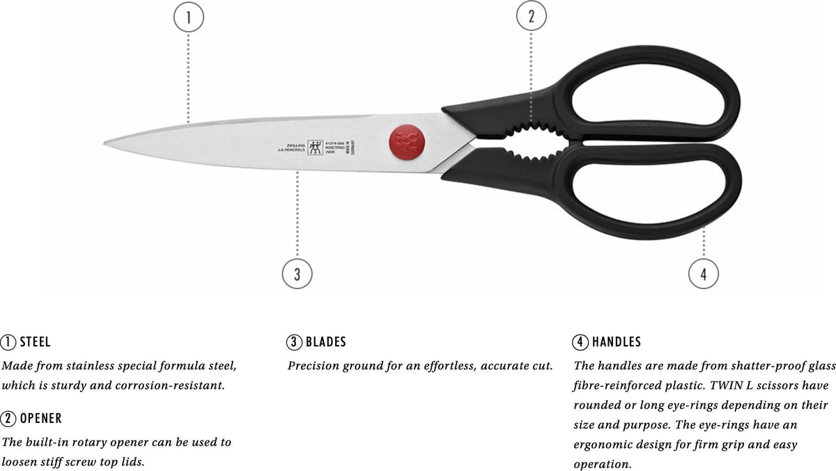 Zwilling - Twin L 8" Kitchen Shears 200mm - 41370-001