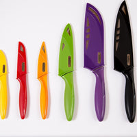 Zyliss - 6 Piece Kitchen Knife Set with Sheath Covers - ZE920144U