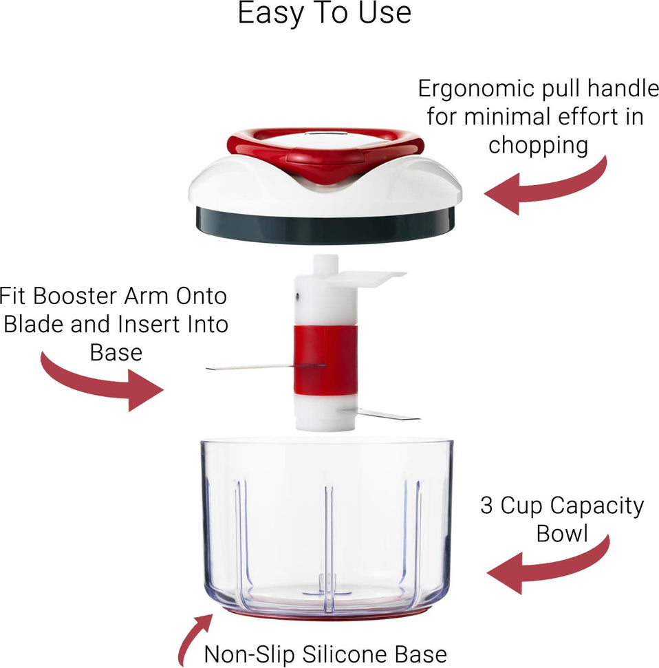 Zyliss - Easy Pull Manual Food Processor - ZE910015U