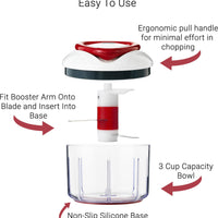 Zyliss - Easy Pull Manual Food Processor - ZE910015U