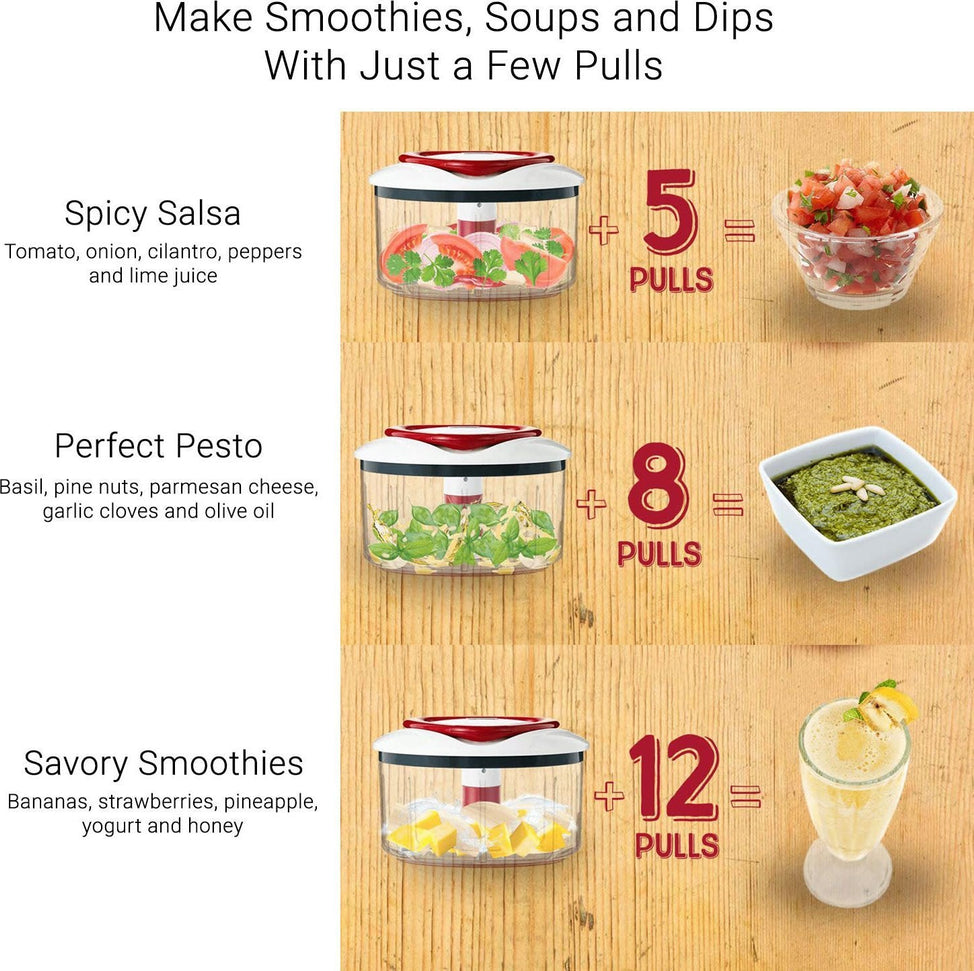 Zyliss - Easy Pull Manual Food Processor - ZE910015U