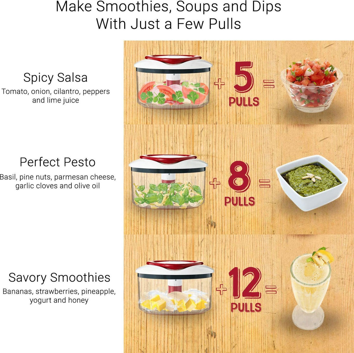 Zyliss - Easy Pull Manual Food Processor - ZE910015U