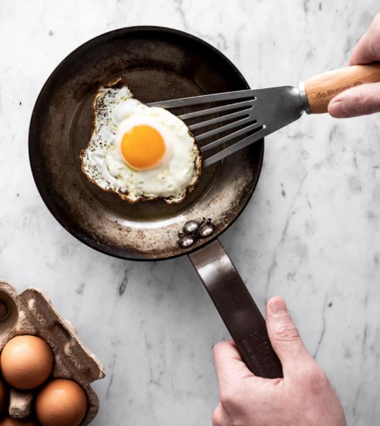 de Buyer - 10.3" Round Lyonnaise Carbone Plus Steel Fry Pan (26 cm) - 77511026