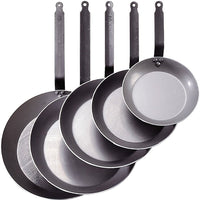 de Buyer - 10.3" Round Lyonnaise Carbone Plus Steel Fry Pan (26 cm) - 77511026