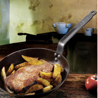 de Buyer - 10.3" Round Lyonnaise Carbone Plus Steel Fry Pan (26 cm) - 77511026