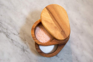 Ironwood Gourmet - Double Layer Swivel Salt Box - 28577